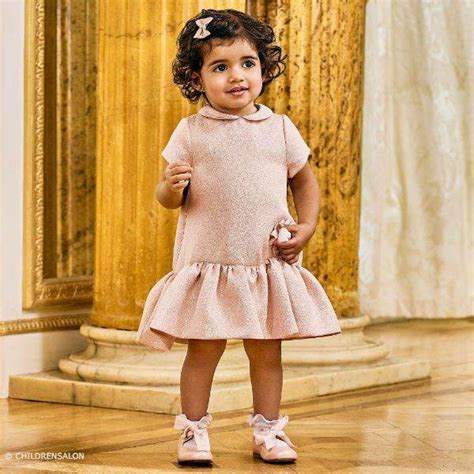 fendi girls pink glitter dress